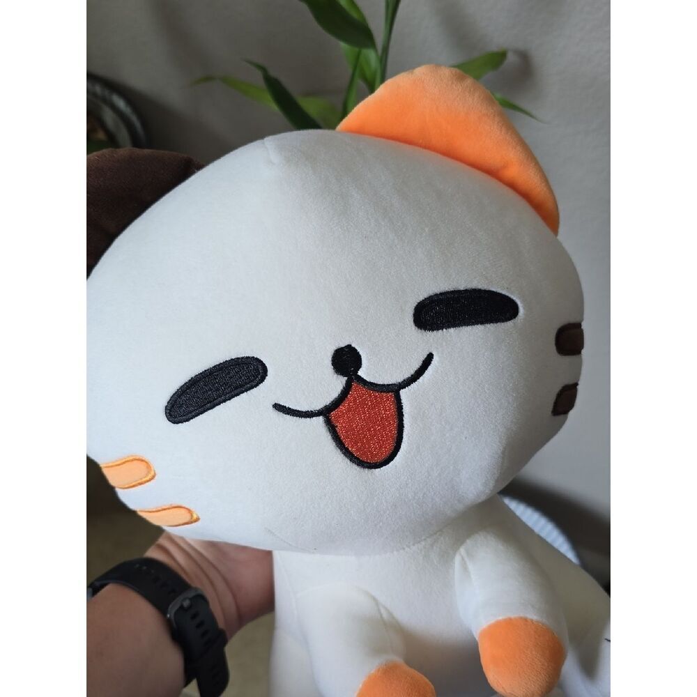 Youtooz Cat Plush Orange White Brown Kawaii Collectible Soft Toy Cute